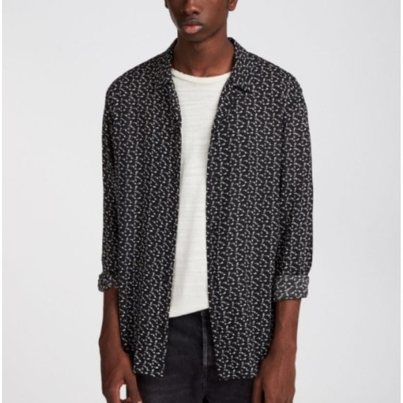 All Saints Other - All Saints Notes Long Sleeve Button Down Shirt